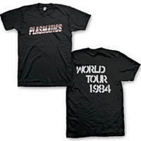 Plasmatics- Logo on front, World Tour 1984 on back on a black shirt