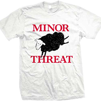 Minor Threat- Black Sheep on a white shirt