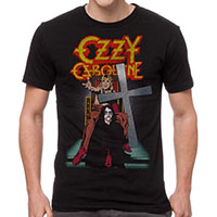 Ozzy Osbourne- Speak Of The Devil (Ozzy With Cross) on a black shirt