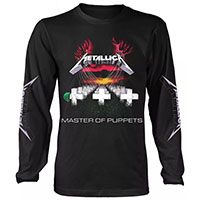Metallica- Master Of Puppets on a black long sleeve shirt 