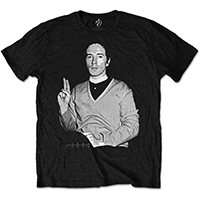 Public Image Limited- John Lydon Peace Sign on a black ringspun cotton shirt