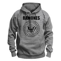 Ramones- Presidential Seal on a grey hooded sweatshirt