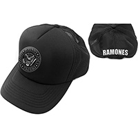 Ramones- Presidential Seal on front, Logo on back on a black trucker hat