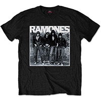 Ramones- First Album Cover on a black shirt