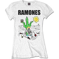 Ramones- Loco Live on a white girls fitted shirt