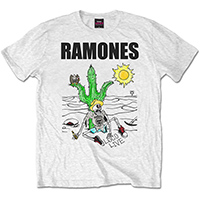 Ramones- Loco Live on a white ringspun cotton shirt