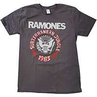 Ramones- Subterannean Jungle 1983 on a charcoal ringspun cotton shirt