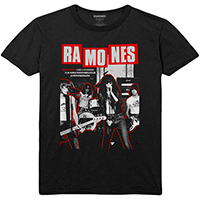Ramones- Barcelona on a black ringspun cotton shirt