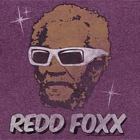 Redd Foxx (Sanford And Son)- Sunglasses on a heather maroon ringspun cotton shirt