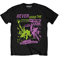 Sex Pistols- Never Mind The Sex Pistols (Japanese Design) on a black shirt