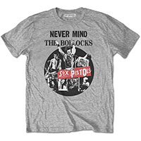 Sex Pistols- Never Mind The Bollocks (Live Pics) on a grey ringspun cotton shirt