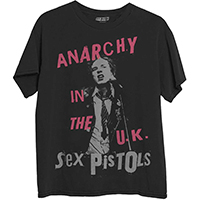 Sex Pistols- Anarchy In The UK (Johnny Live) on a black shirt
