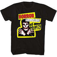 Misfits- Horror Business on a black shirt (No Back Print)