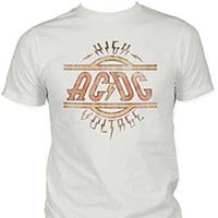 AC/DC- High Voltage on a vintage white shirt (Sale price!)