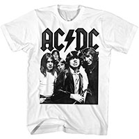 AC/DC- Highway To Hell Band Pic on a white ringspun cotton shirt