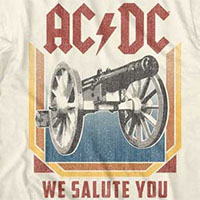 AC/DC- We Salute You on a natural shirt