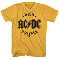 AC/DC- High Voltage on a ginger ringspun cotton shirt