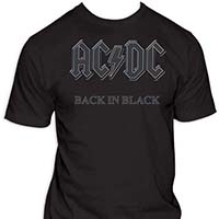 AC/DC- Back In Black on a black shirt