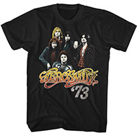 Aerosmith- '73 Band Pic on a black shirt