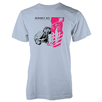 Against Me!- Shape Shift With Me on a light blue shirt