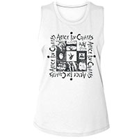 Alice In Chains- Album Art on a white girls tank shirt