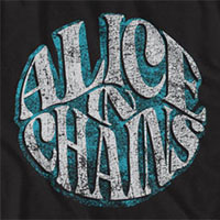 Alice In Chains- Circle Logo on a black ringspun cotton shirt