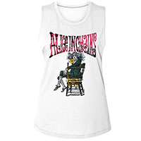 Alice In Chains- Alice on a white girls tank shirt