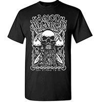 Amon Amarth- Viking Skulls on a black shirt