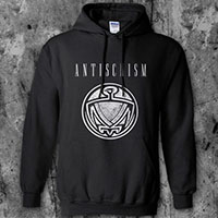 Antischism- Bird on a black hooded sweatshirt