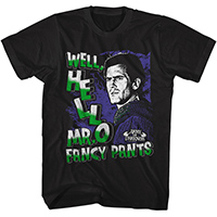 Army Of Darkness- Well, Hello Mr. Fancy Pants on a black ringspun cotton shirt