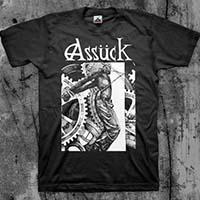 Assuck- Anticapital on a black shirt