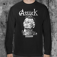 Assuck- Blindspot on a black LONG SLEEVE shirt