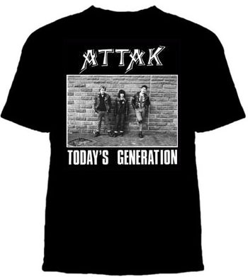 Attak- Today's Generation on a black YOUTH sized shirt