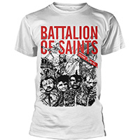 Battalion Of Saints- Second Coming on a white ringspun cotton shirt (Import)