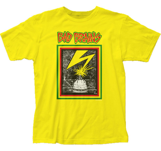 Bad Brains- Capitol on a yellow ringspun cotton shirt