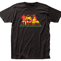 Bad Brains- Rasta Lion on a black ringspun cotton shirt (Sale price!)