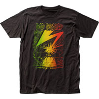 Bad Brains- Capitol (Rasta Fade) on a black ringspun cotton shirt (Sale price!)