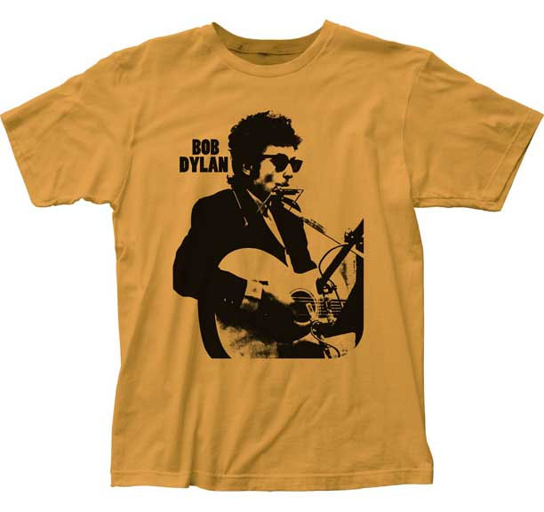 Bob Dylan- Live on a ginger ringspun cotton shirt (Sale price!)