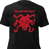 Birthday Party- Pleasure Head on a black ringspun cotton shirt