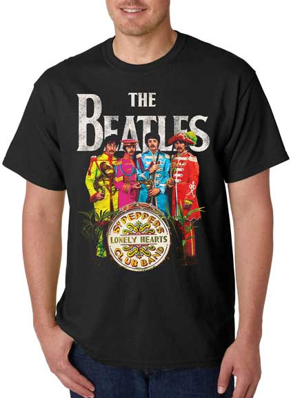 Beatles- Sgt Peppers on a black shirt