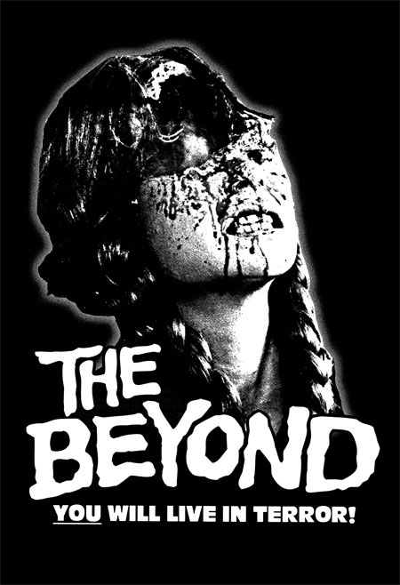 Beyond- You Will Live In Terror on a black shirt