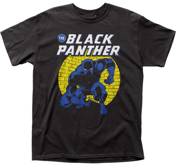 Marvel Comics- Black Panther on a black shirt