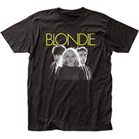 Blondie- Yellow Logo And Band Pic on a black shirt (Sale price!)