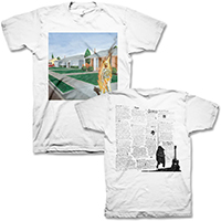 Bad Religion- Suffer Album Cover on front, Lyrics on back on a white shirt