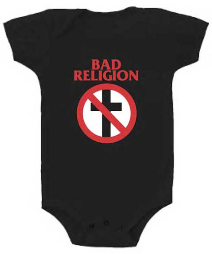 Bad Religion- Cross Buster on a black onesie 