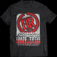 Battle Royale- Movie Poster on a black ringspun cotton shirt