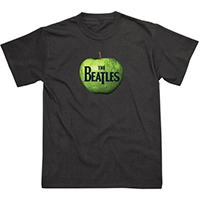 Beatles- Apple on a black ringspun cotton shirt