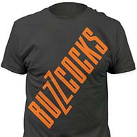Buzzcocks- Large Logo on a charcoal shirt
