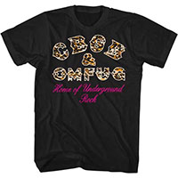 CBGB- Leopard Logo on a black ringspun cotton shirt