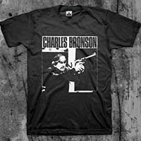 Charles Bronson- Tough Guy on a black shirt